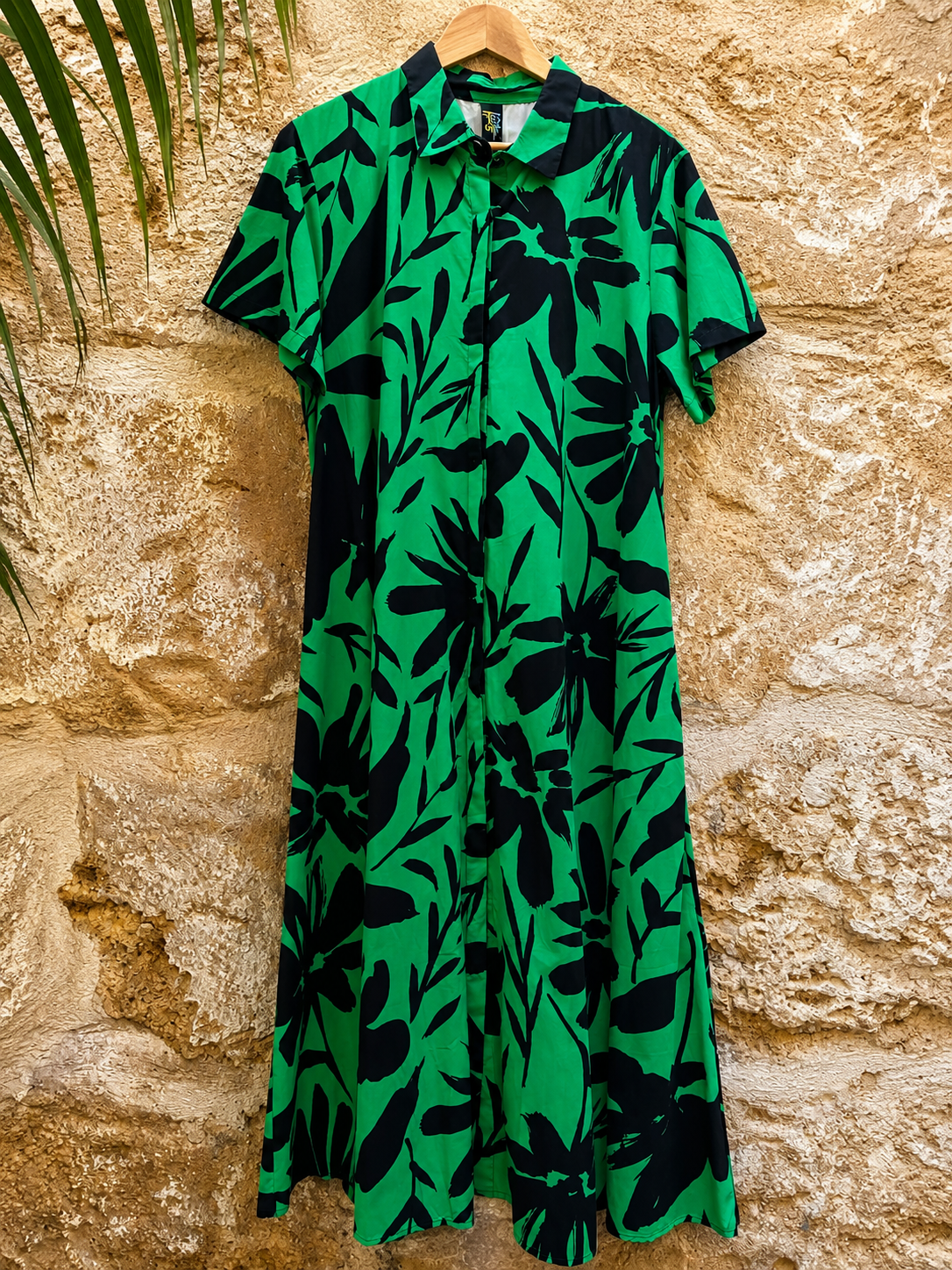 Vestido largo de diseño italiano,