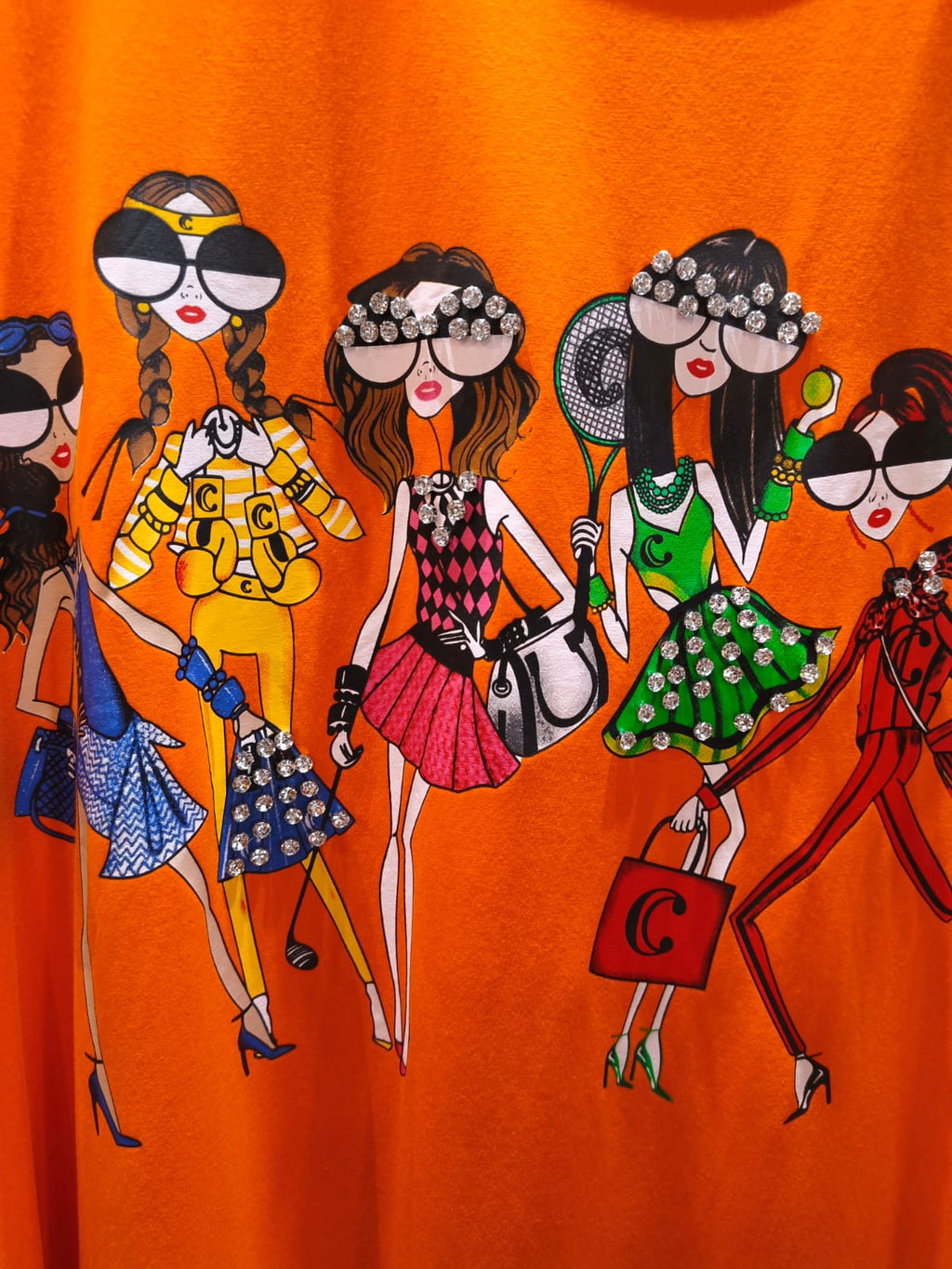Vestido Volantes Naranja