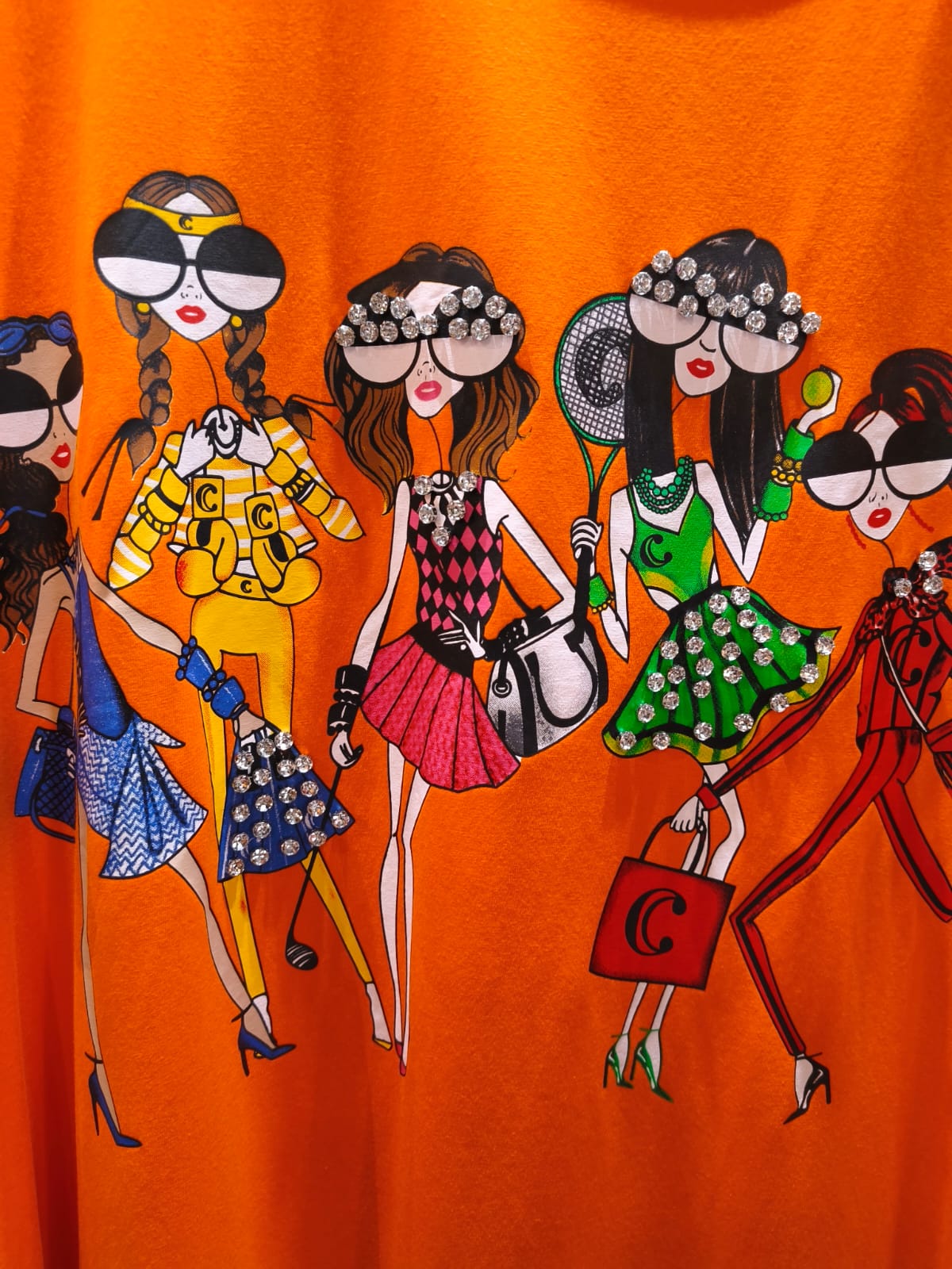 Vestido Volantes Naranja