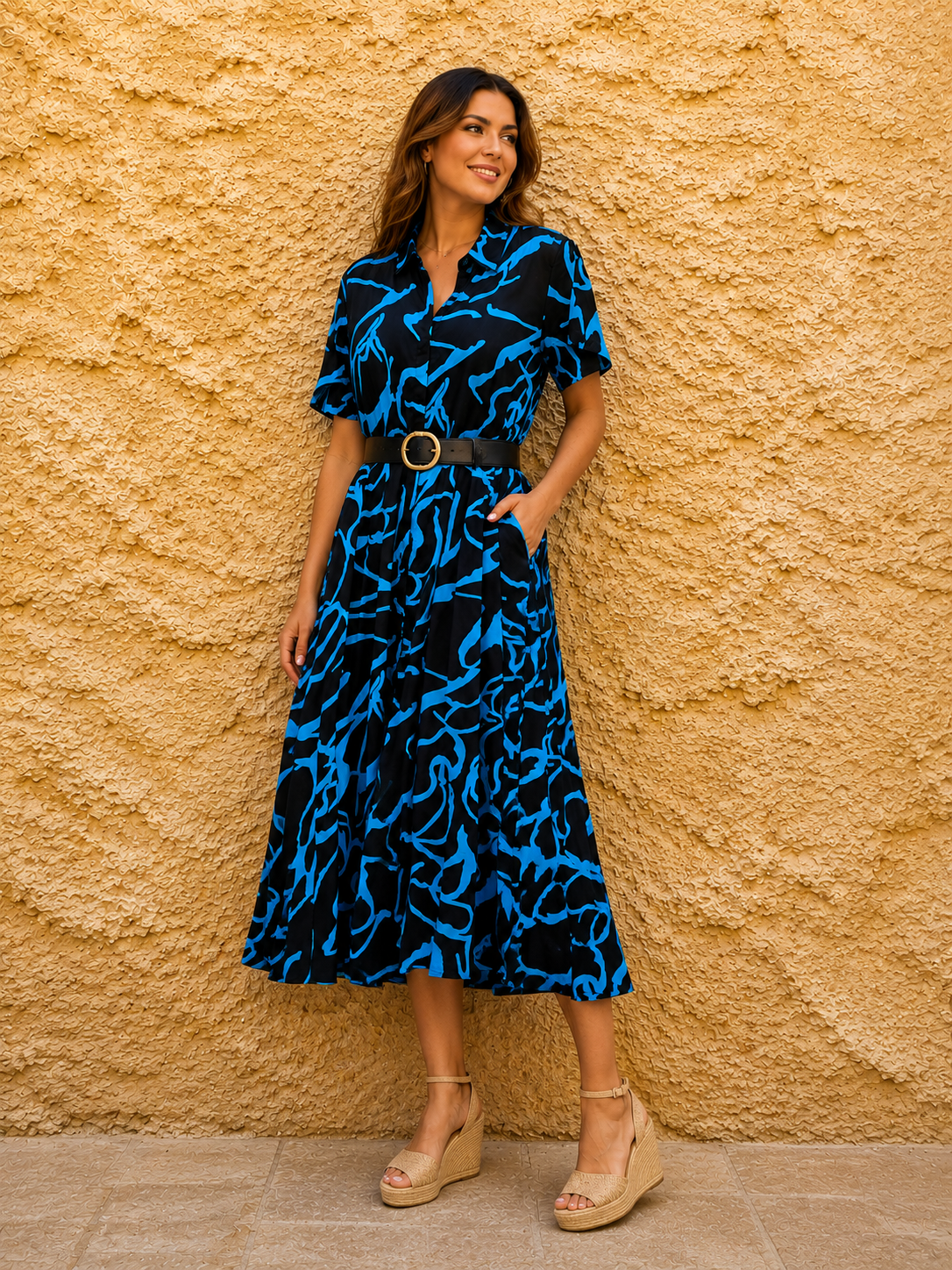 ✨ Vestido largo de diseño italiano,